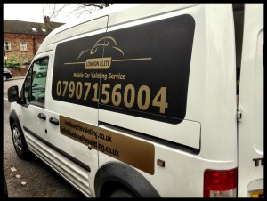 Martin's van from London Elite Car Valeting