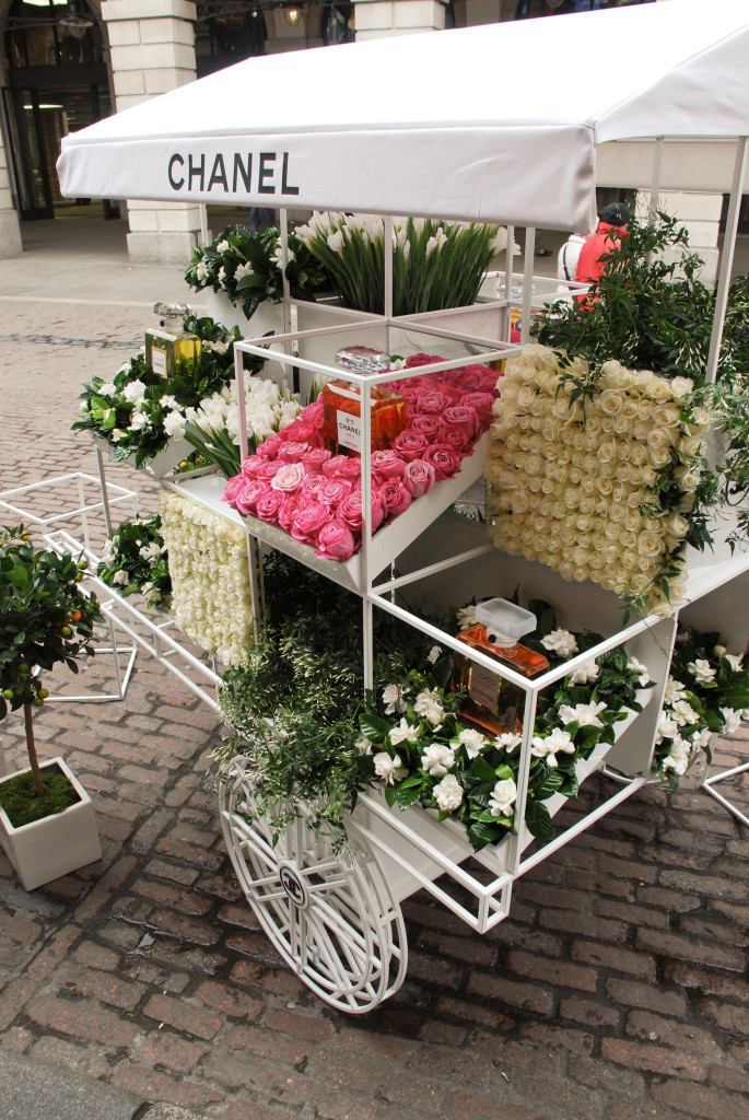 CHANEL flower stall, Covent Garden
