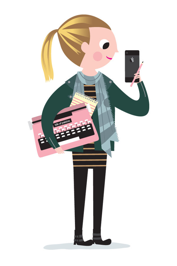 Illustration of blogger-me by Nyla XXX, one of The Note Studio's fairies.