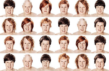 the faces of Matt Lucas