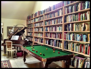 a corner of one of the sitting rooms