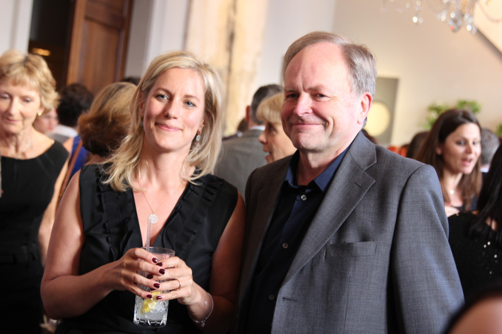 Bec with Clive Anderson