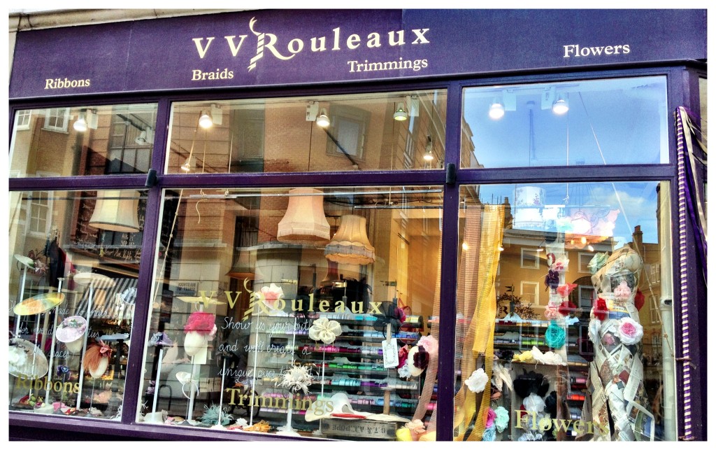 a trip to our favourite ribbon shop, VV Rouleaux