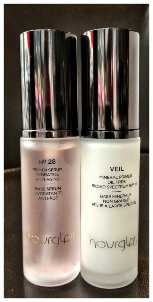 the sales assistant also gave me testers of the Hourglass veil mineral primer and serum.