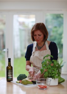 Jessica Andersson in her kitchen