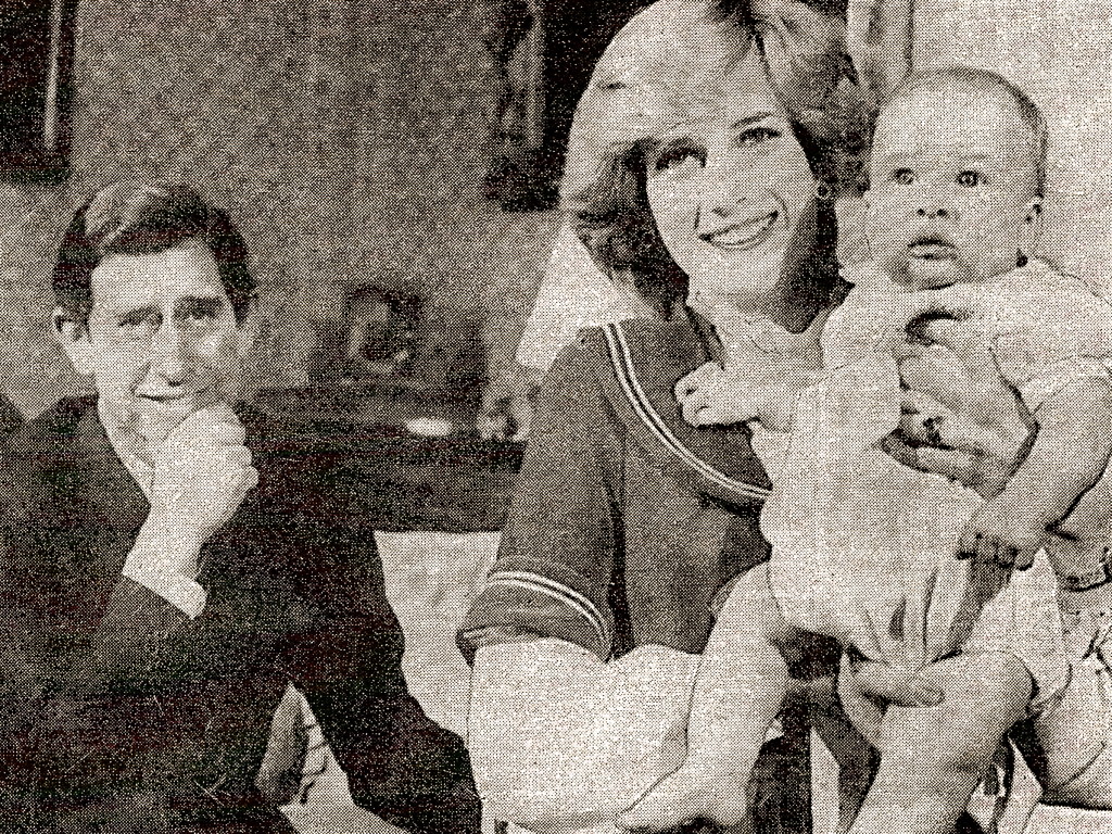 Charles, Diana and baby William shot by Ian Pelham-Turner