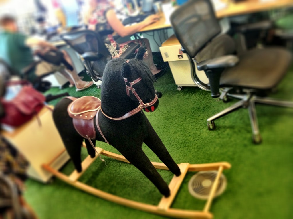 office rocking horse