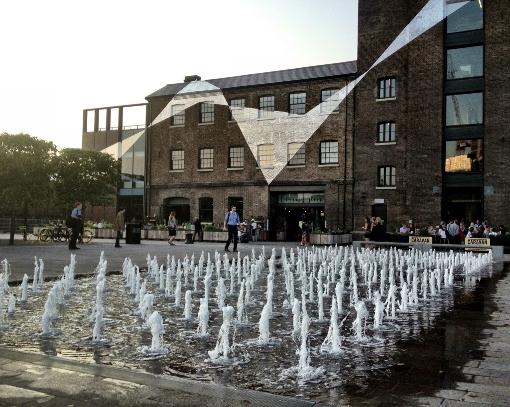 Granary Square, just North of King's Cross station