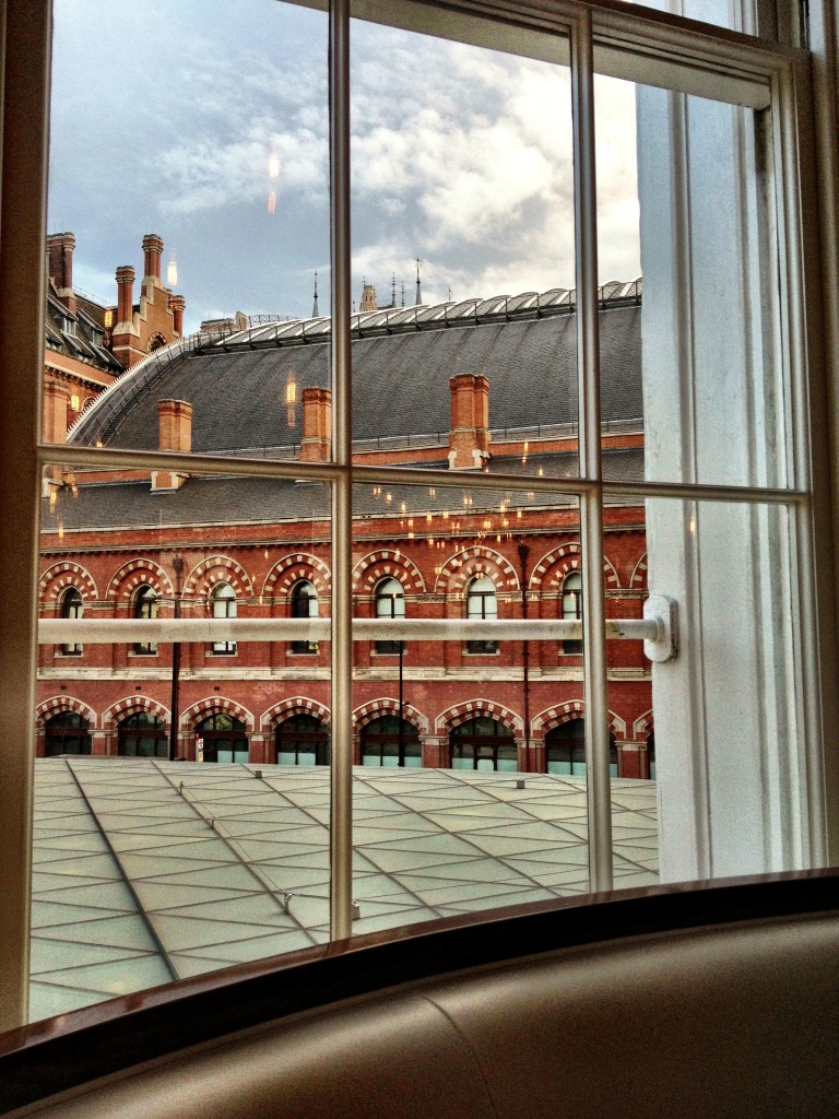 an unusual crane-less view of King's Cross