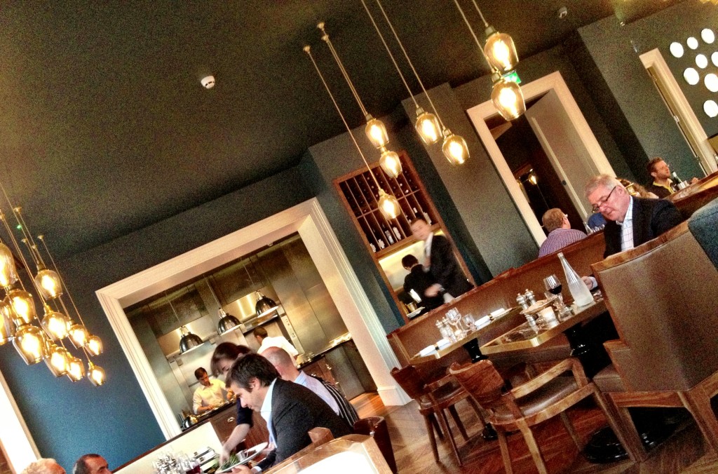 plush and shiny - the dining room at Plum + Spilt Milk