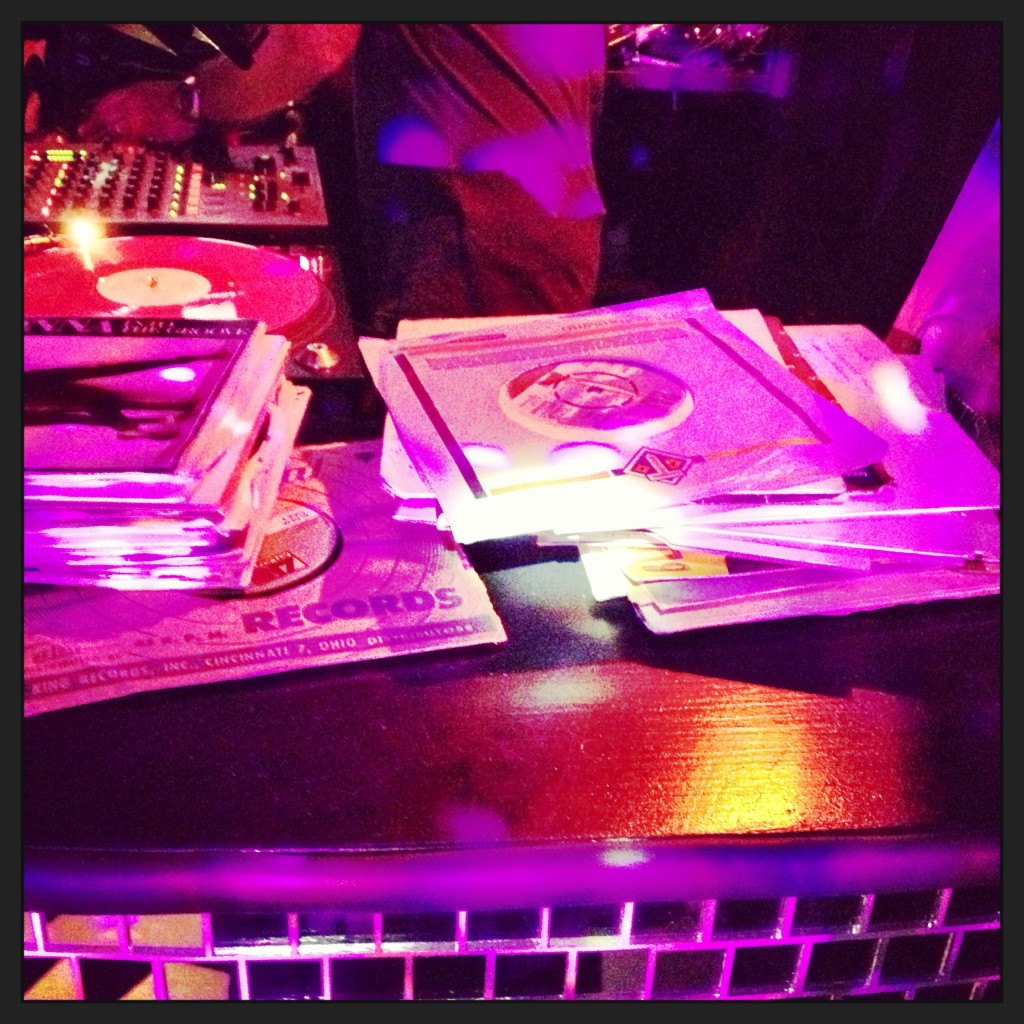 only vinyl in the DJ booth