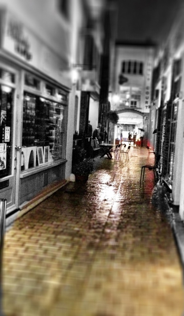 summer downpour in Kingly Court...