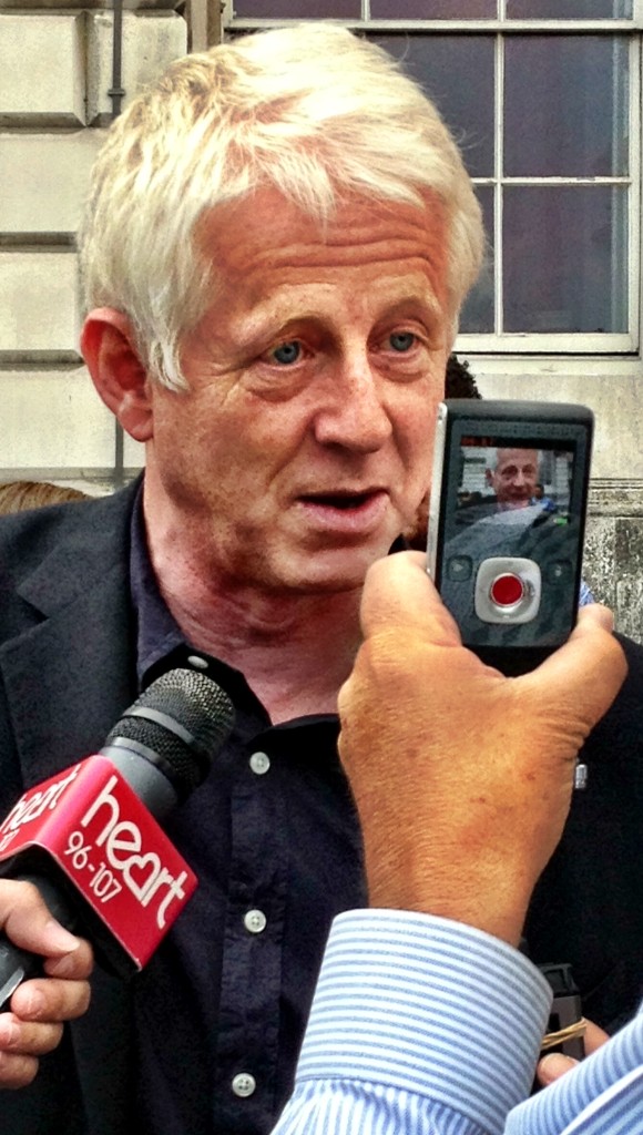 Richard Curtis in full media swing