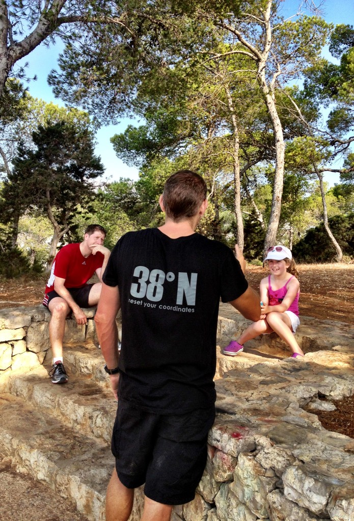 James briefs the family pre circuits session