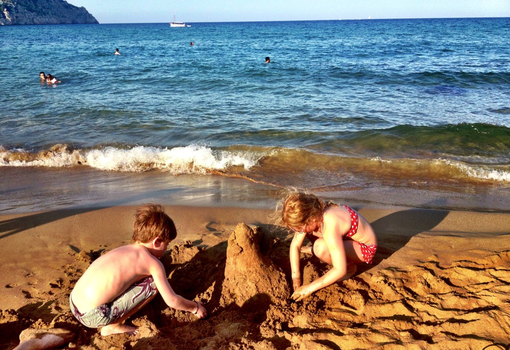 good old-fashioned sandcastle fun