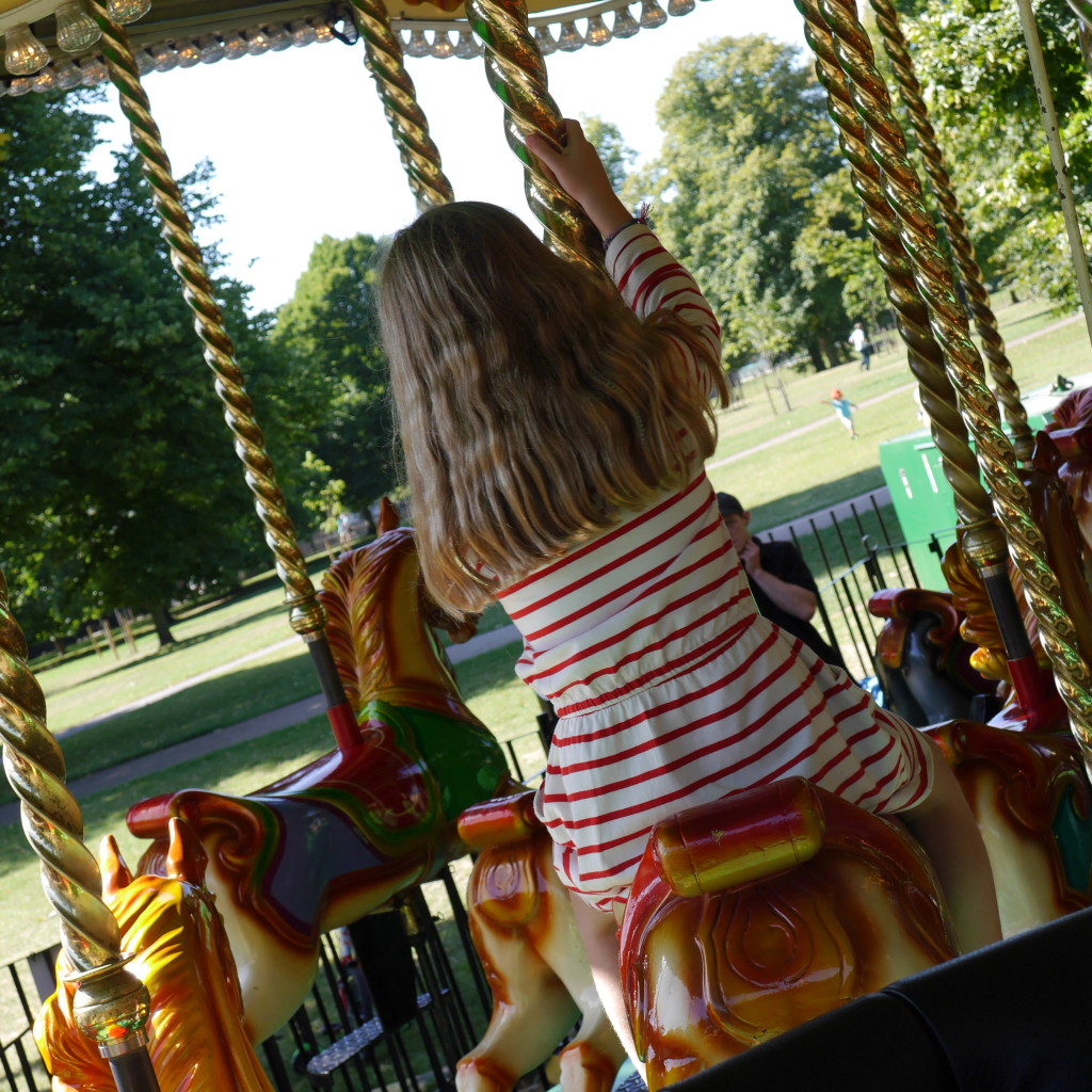before she clapped eyes on the merry go round
