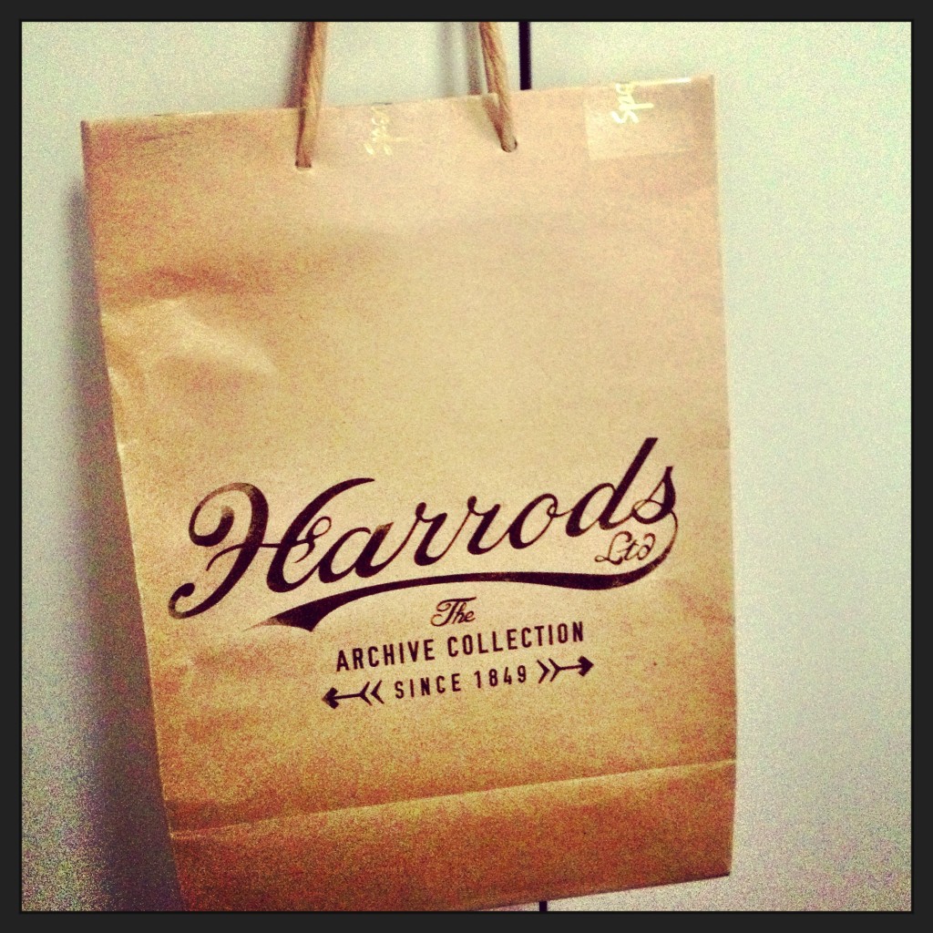 my Harrods Food Hall parcel - vintage style