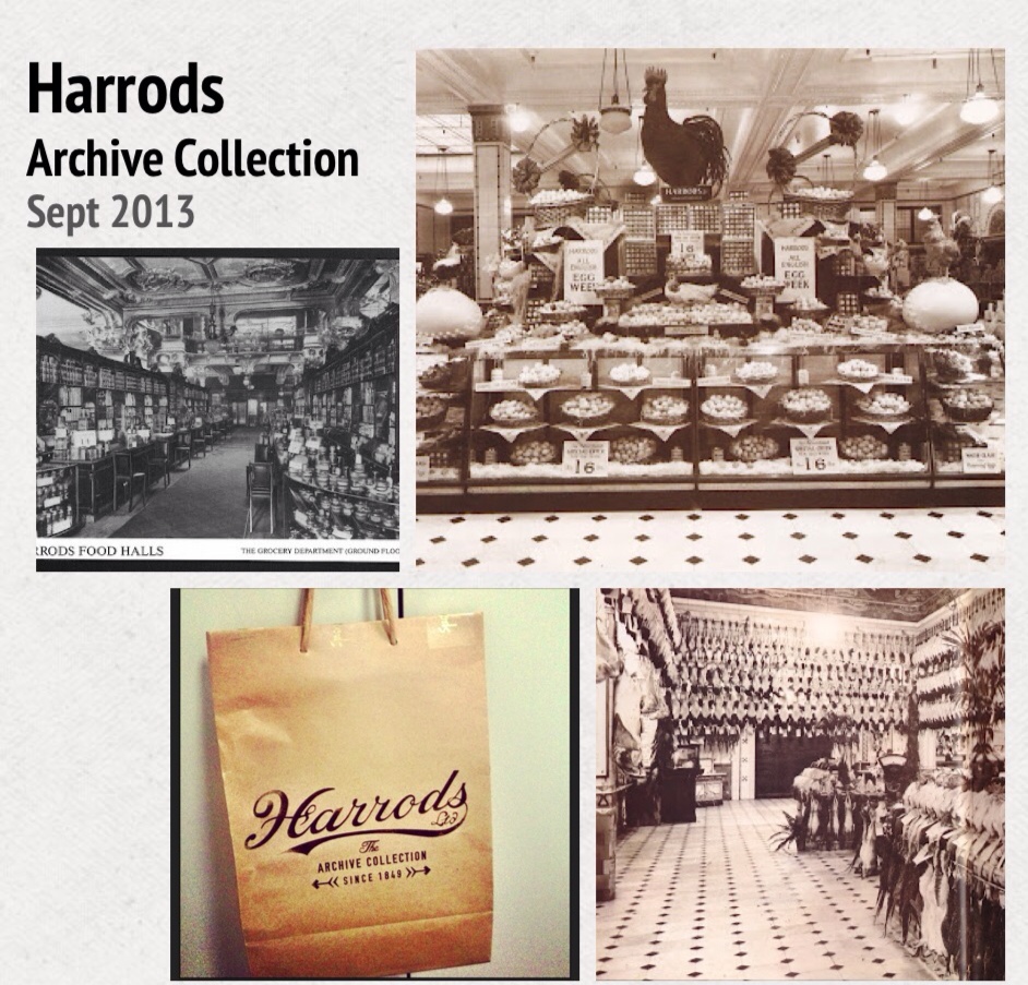 a glimpse of Harrods Food Halls in days of old