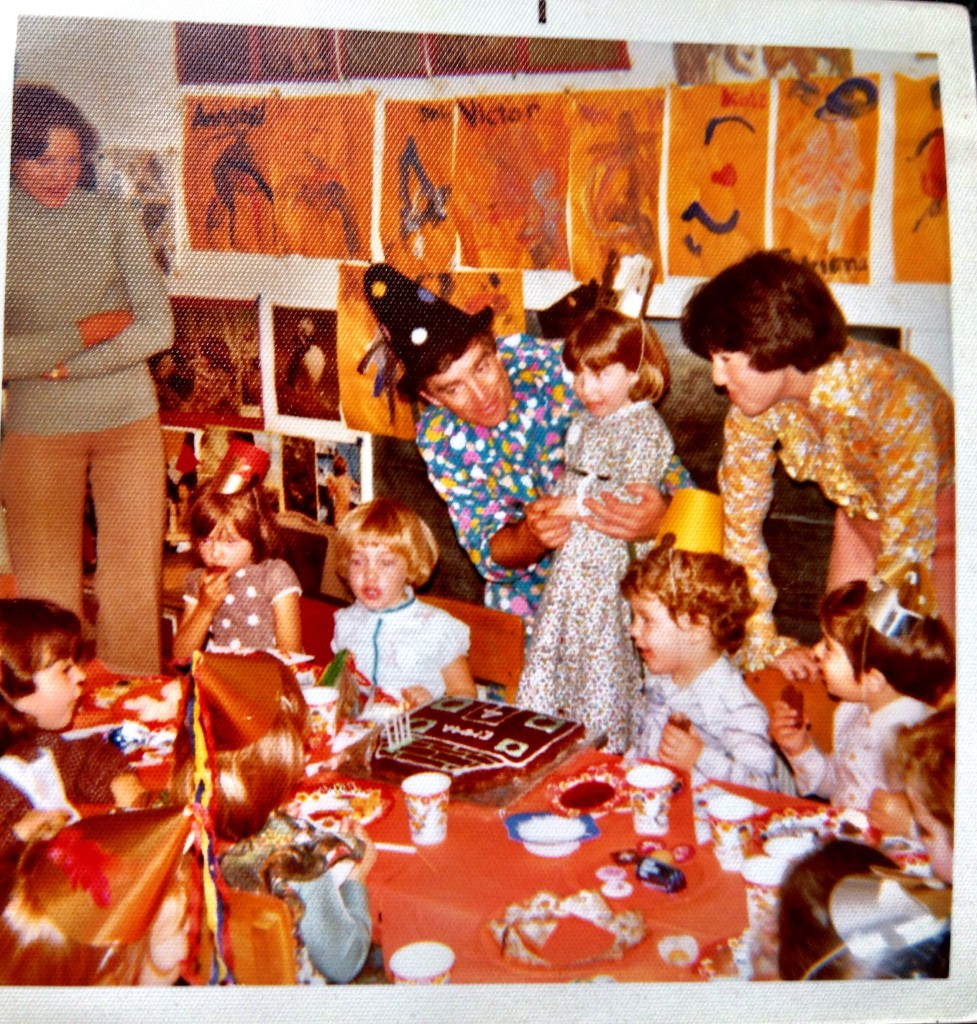 my 4th birthday party at home (1975)
