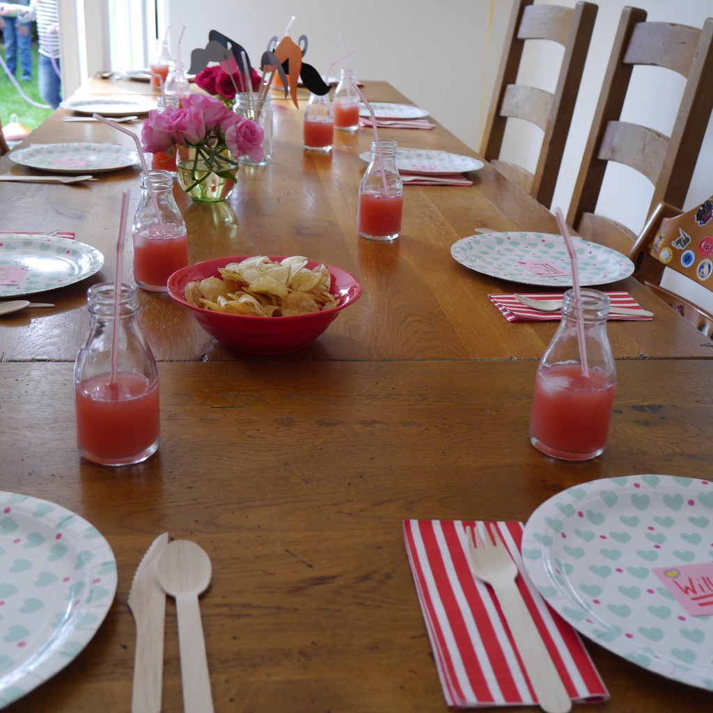 the table ware came from Peach Blossom