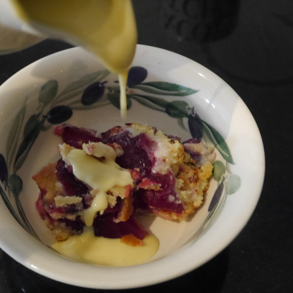 apple and blackberry crumble from Marylebone Farmers Market