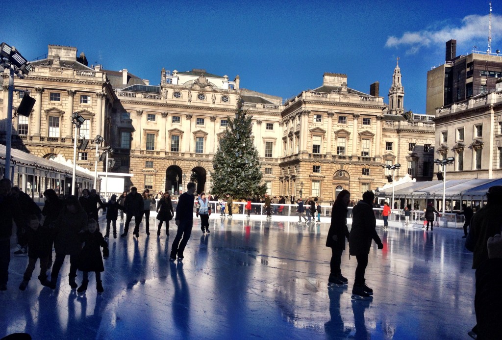 SKATE at Somerset House on the Strand.