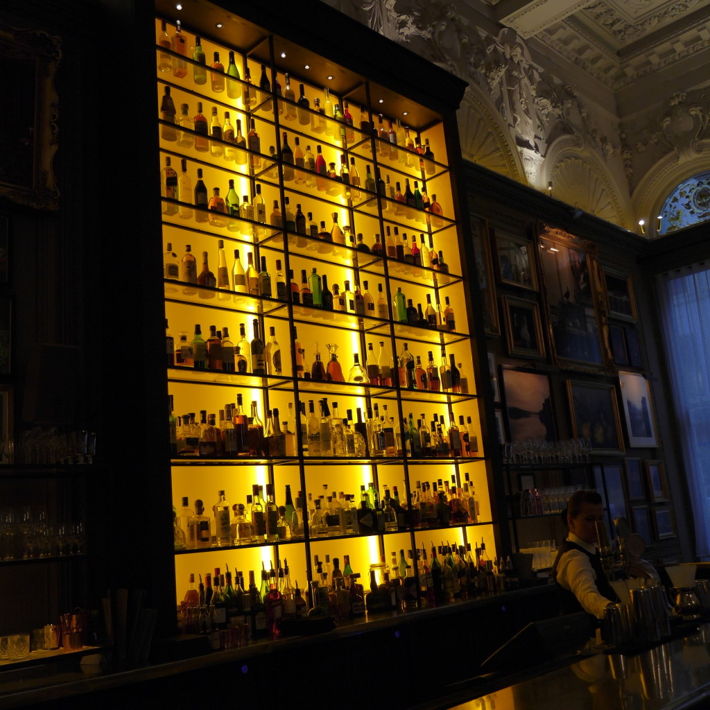 the bar within the restaurant