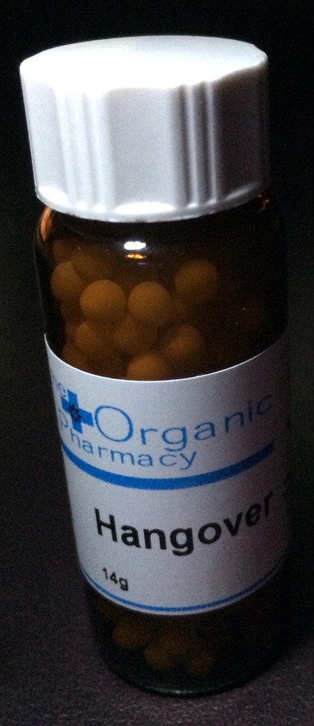 one bottle of Organic Pharmacy's Hangover pills