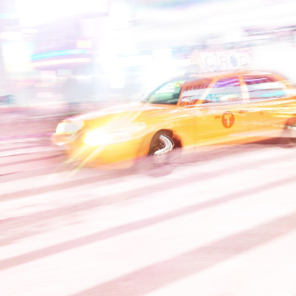 Richard Gray's New York cab in Times Square