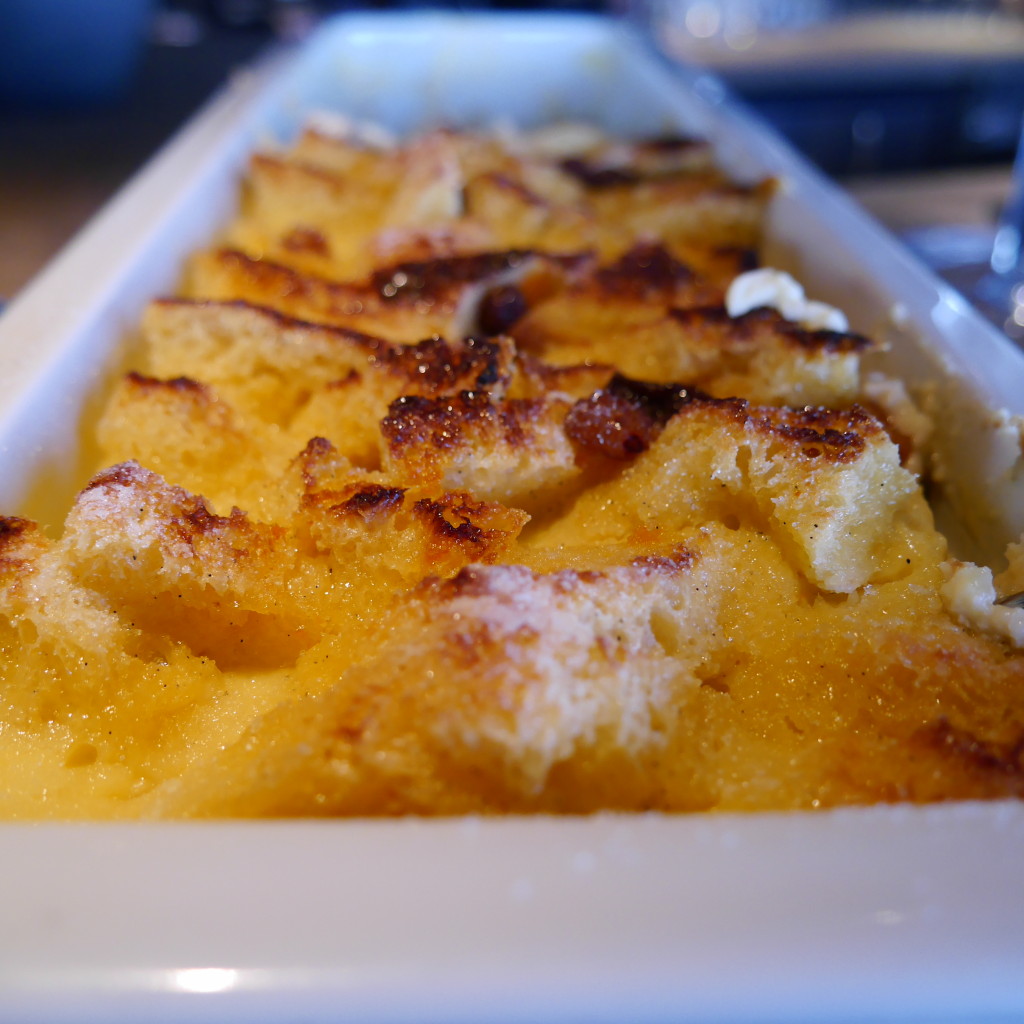 bread and butter pudding (voted our fav)