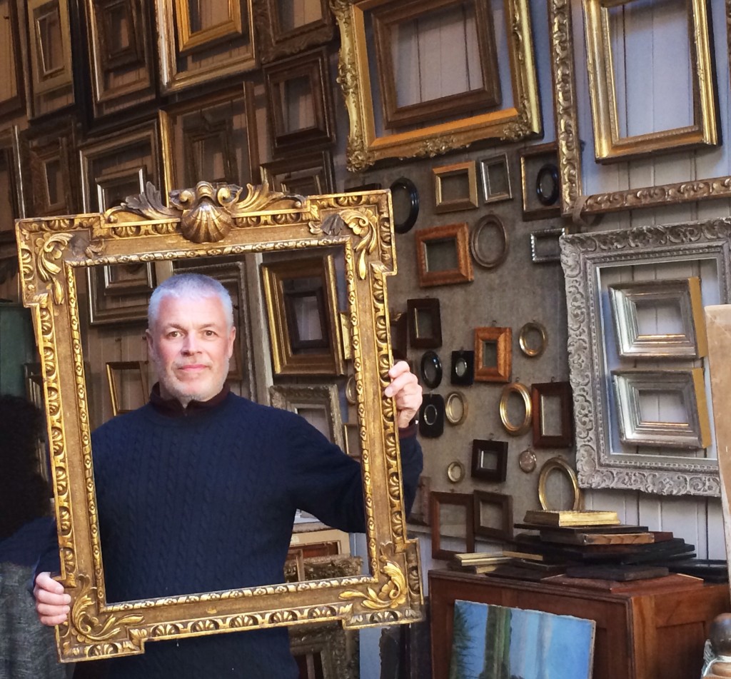 David Lacy in his family owned shop, Lacy Gallery