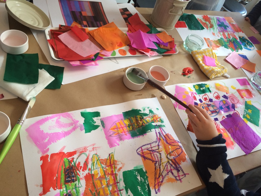 Melody's art class at half term