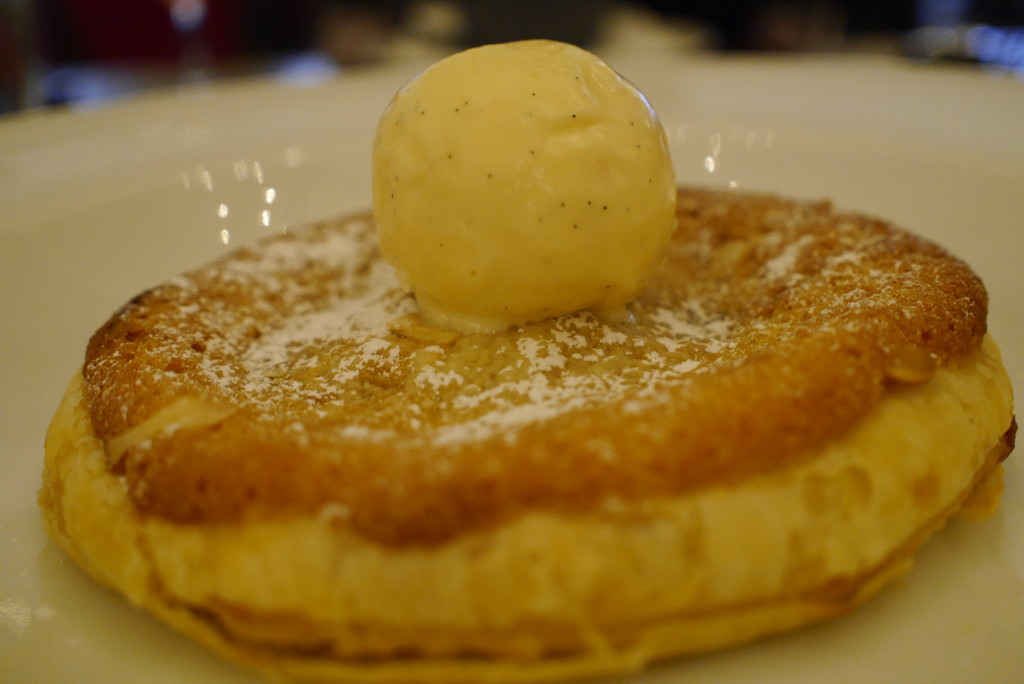 my Bakewell with raspberry ripple ice cream £6.50