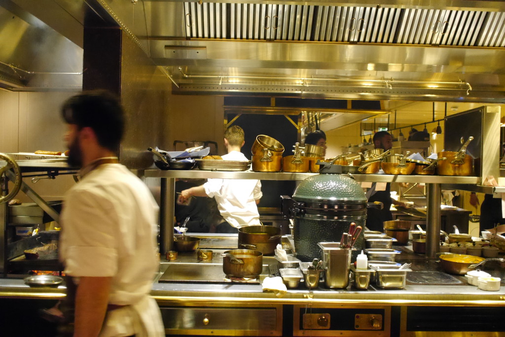 kitchen view at the counter