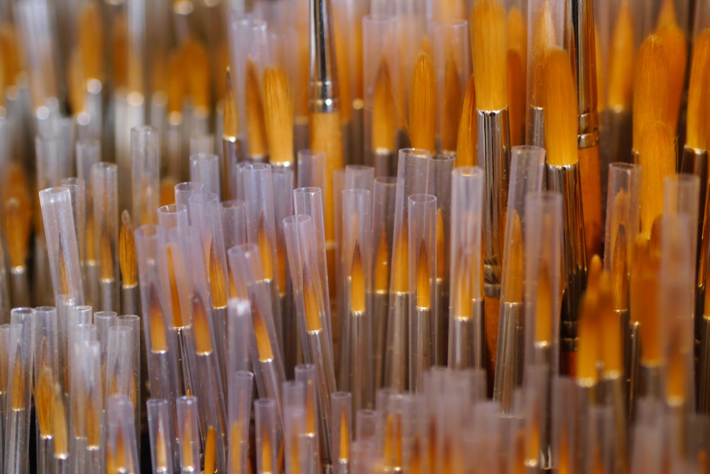 paint brushes at Cass Art