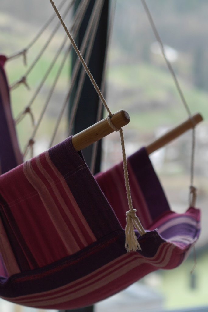 hammock chair in the chill-out gallery