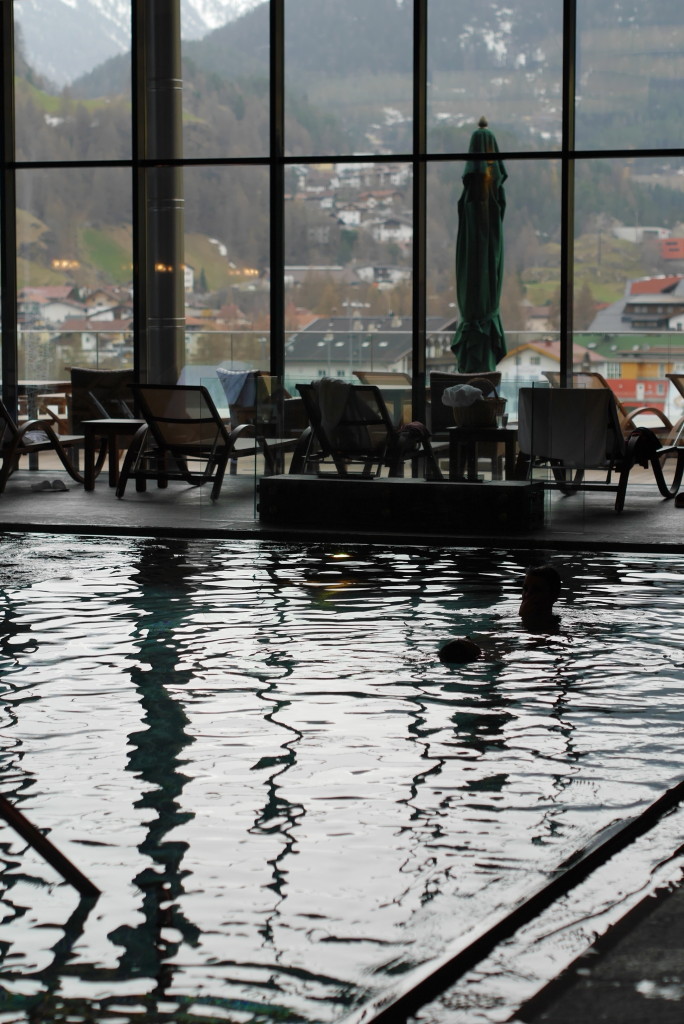 the fabulous pool in the Sky Spa, Hotel Bergland