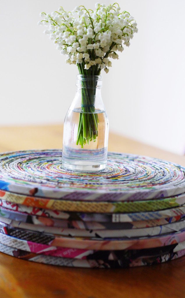 I love these table mats from Habitat - made from recycled magazines