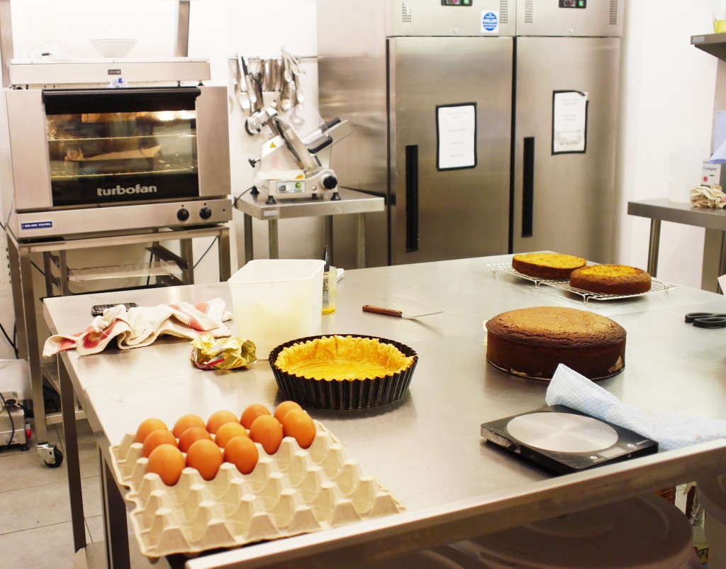 the kitchen downstairs at Black Truffle - where Georgia feels at home