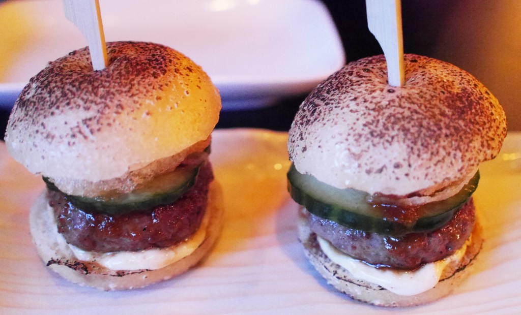 wagyu beef sliders at Kurobuta