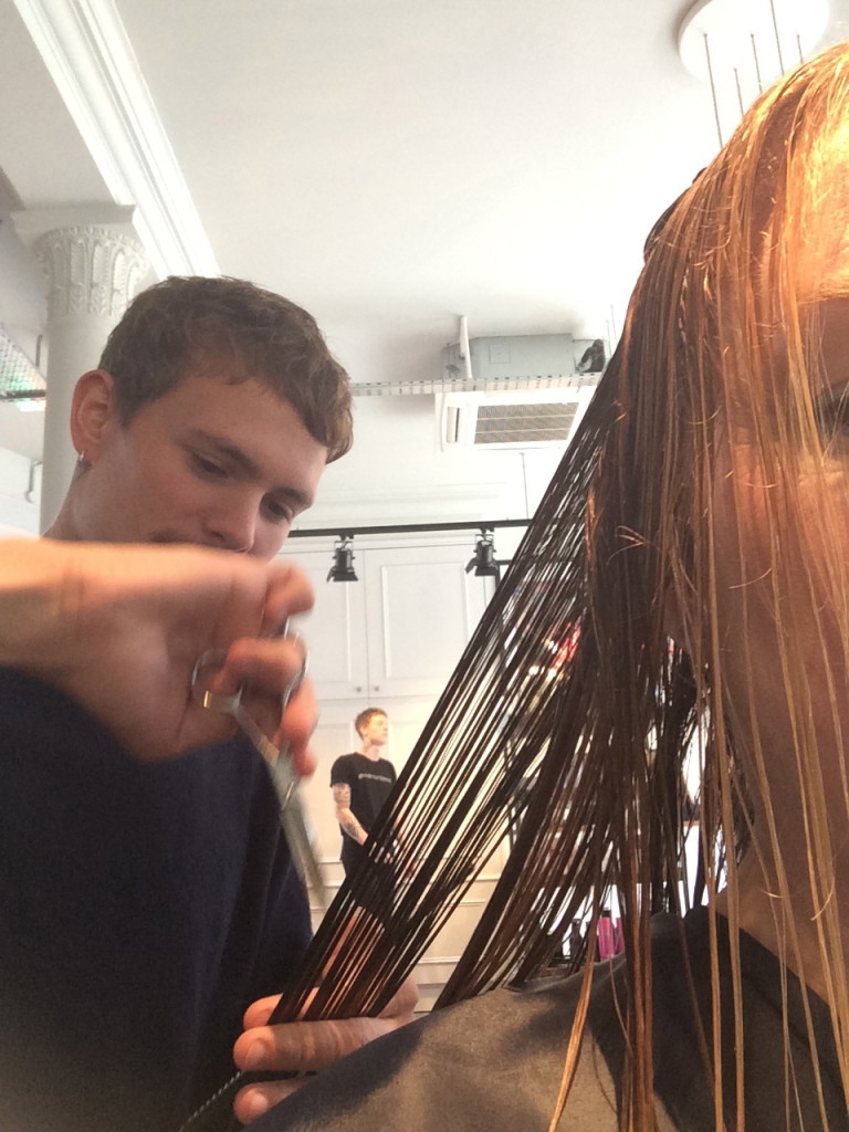 some serious hair slicing