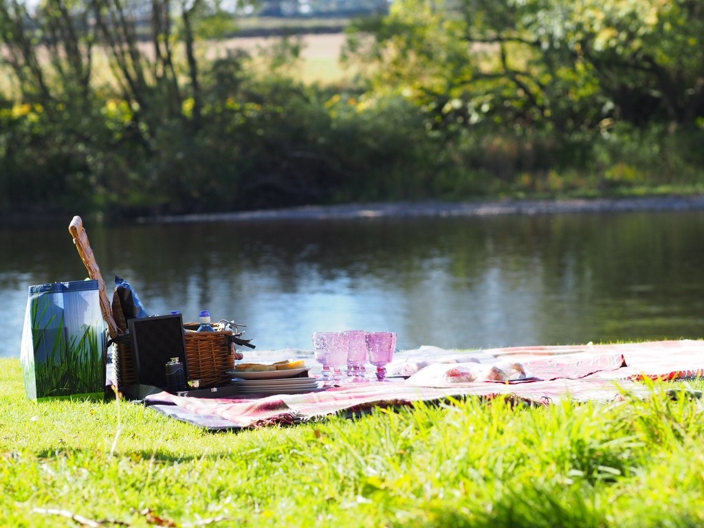 ... where a Scottish picnic had been laid out waiting for us. A DREAM...