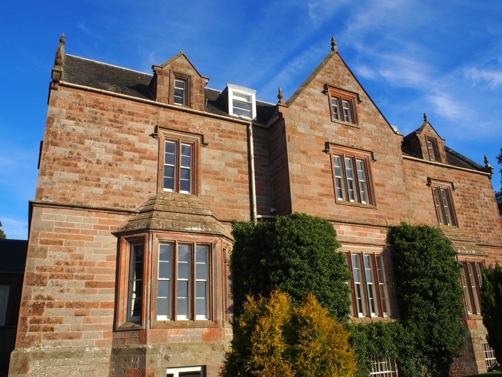 This is Chirnside Hall Hotel - a really gorgeous country house hotel where we had lots of wine and dinner before resting our pretty heads.